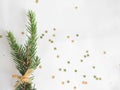 Christmas background. green spruce twigs Royalty Free Stock Photo