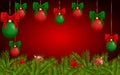 Christmas background for greeting card