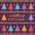 Christmas background with greeting text Royalty Free Stock Photo