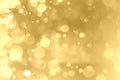 Christmas background and happy new year. Circular golden bokeh background. Abstract background