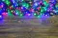 Christmas background with lights and free text space. Christ Royalty Free Stock Photo