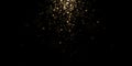 Christmas background. Magic shining gold dust. Royalty Free Stock Photo