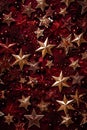 Christmas background with a maroon ornament. generative ai Royalty Free Stock Photo