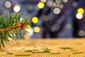 Christmas background with needles Royalty Free Stock Photo