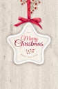 Christmas background. New Year background 2017 and place for your text. Christmas tree toy. Greeting card. Star. Royalty Free Stock Photo