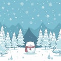 A Christmas Wonderland Background.Generative AI