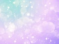 Christmas background with pastel bokeh lights and stars design Royalty Free Stock Photo