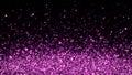 Christmas Background Purple Glitters - 3D Rendered Shining Sparkles