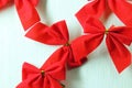 Christmas background, red bows Royalty Free Stock Photo