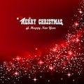 Christmas background in red color