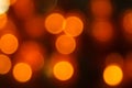 Christmas background red holiday abstract light bokeh and glitter abstract red orange defocused, Gold and black glitter lights Royalty Free Stock Photo