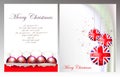 Christmas background with ripped paper and ball