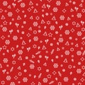 Christmas background, seamless tiling, great choice for wrapping paper pattern Royalty Free Stock Photo