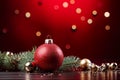 Christmas background sets a festive mood with a beautifully decorated Christmas tree, ornaments