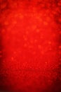 Christmas Background - Shiny Red light bokeh Glitter Royalty Free Stock Photo