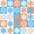 Christmas background with snowflake for invitation and congratulations, festive wrapping paper design for Christmas present.