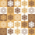 Christmas background with snowflake for invitation and congratulations, festive wrapping paper design for Christmas present.