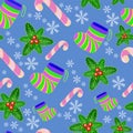 Christmas background with snowflakes