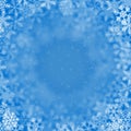 Christmas background of snowflakes