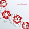 Christmas background with snowflakes