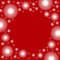 Christmas background with snowflakes and place for text. square background holiday new year