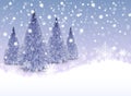 Christmas background with snowflakes