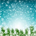 Christmas background with stars and lights Royalty Free Stock Photo