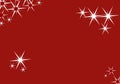 Christmas background stars snowflakes red abstract pattern New Year card wallpaper shine Royalty Free Stock Photo