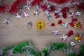 Christmas background, top view Royalty Free Stock Photo