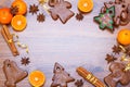 Christmas bakery frame Royalty Free Stock Photo