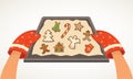 Christmas bakery gingerbread cookies