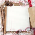 Christmas baking background Royalty Free Stock Photo