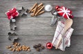 Holiday Christmas Baking Frame Background