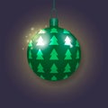 . Christmas ball. Christmas tree decoration.