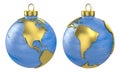 Christmas ball globe, America Royalty Free Stock Photo