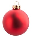 Christmas ball isolated with clipping path Royalty Free Stock Photo