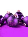 Christmas ball on magenta background Royalty Free Stock Photo