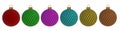 Christmas ball New Year`s Eve decoration convolution lines bauble wintertime hanging adornment souvenir.