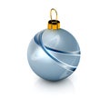 Christmas ball over white Royalty Free Stock Photo