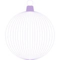 Christmas ball purple