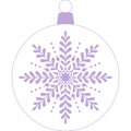 Christmas ball purple