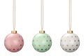 CHRISTMAS BALL SET 15 Royalty Free Stock Photo