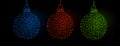 Christmas balls abstract geometric image