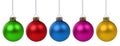 Christmas balls baubles colorful deco decoration isolated