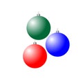 Christmas balls. Christmas tree decoration Royalty Free Stock Photo