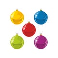 Christmas balls. Colorful balls Royalty Free Stock Photo