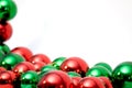 Christmas balls with copyspace Royalty Free Stock Photo