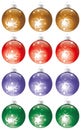 Christmas balls kit Royalty Free Stock Photo