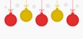 Christmas balls ornaments in vintage style Royalty Free Stock Photo