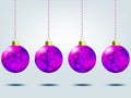 Christmas balls over elegant background. EPS 8